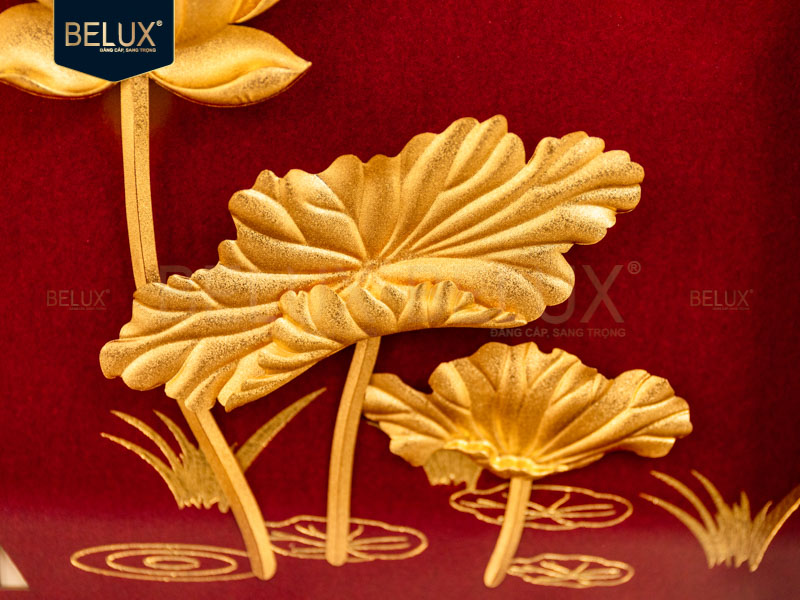 Tranh Chữ An Dát Vàng 24k - 39x30cm